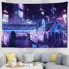 Cyberpunk Future Steam City Tapestry Art Psychedelic Galaxy Tapestry Hippie Retro Home Living Room Wall Decor