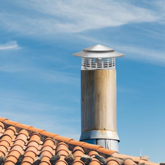 Крышка для круглого дымохода Yousheng с сетчатым экраном, конический верх, металлический чехол для дымохода, устойчивый к погодным условиям, внешняя крыша, конический верх, дождезащитный чехол для выхлопной трубы камина