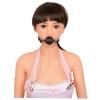 Кожаный кляп для рта с зажимами для сосков груди с цепочкой для женского бондажа для
