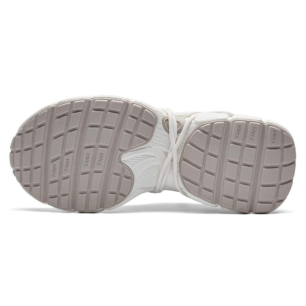 Kappa Back to Back Slip Resistant Abrasion Resistant Low top Chunky Sneakers Unisex Heron Feather White (Unisex) Chunky Sneakers