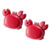 2Pcs Crab Shaped Bottle Opener, 3 in 1 Magnetic Can Opener, Kitchen Scissors & Utility Knife, Multi-functional Fridge Magnet Tool for Home Camping