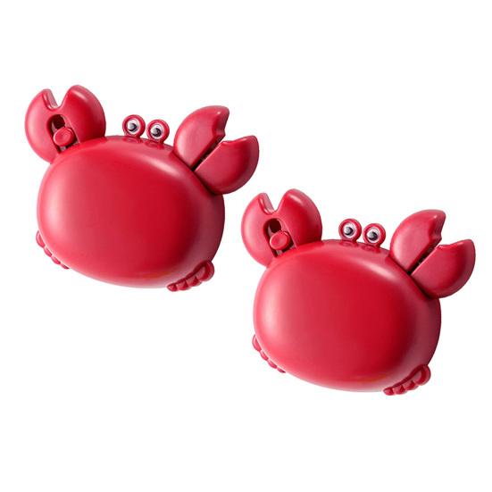 2Pcs Crab Shaped Bottle Opener, 3 in 1 Magnetic Can Opener, Kitchen Scissors & Utility Knife, Multi-functional Fridge Magnet Tool for Home Camping