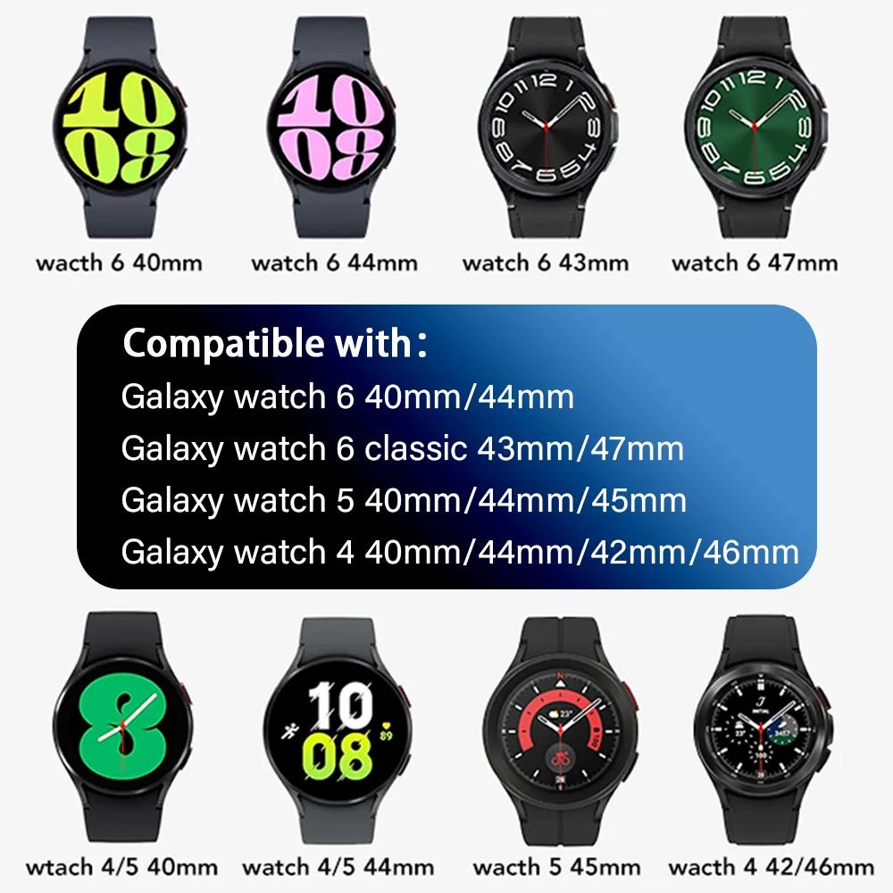 Для Samsung Galaxy Watch FE 40 мм/Watch4/Watch 5/Watch6 Classic Series Ремешок для часов Нейлоновый плетеный ремешок для часов