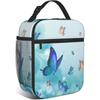 Butterfly Lunch Box Kids Girls Insulated Cooler Thermal Cute Lunch Bag Tote for School