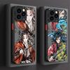 Аниме D-Demon Slayer для iPhone 16 15 promax Чехол для телефона для iPhone 13 чехол силиконовый матовый чехол противоударный защитный мягкий чехол