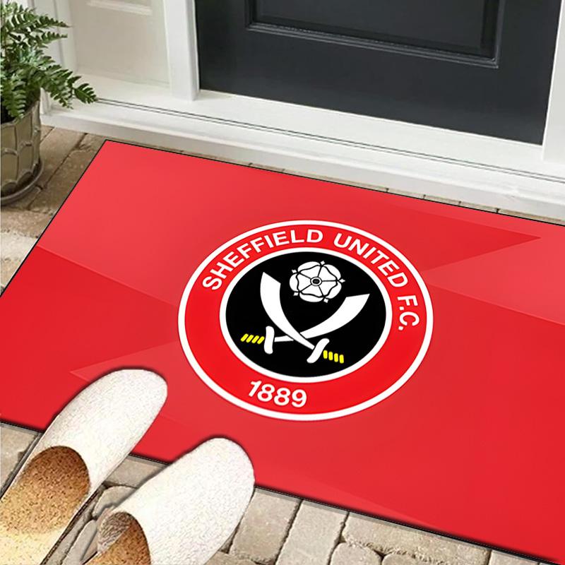 1PC rug Sheffield Team Crest Carpet, Chair Rug,Area Rug for Office Bedroom living rooms bedroom, Doormat decor Christmas fan gifts