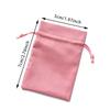 10pcs Pink Velvet Drawstring Cloth Bags Jewelry Pouches For Small Gift Wedding Favors Necklace Candy Snack Packaging Storage