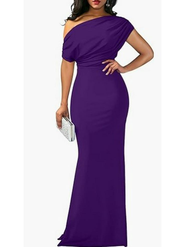 Spring 2024 Women's Off-Shoulder Sleeveless Bodycon Formal Dress