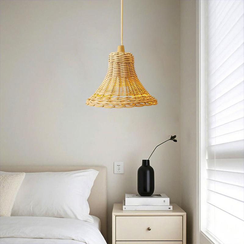 Ручное освещение Гостиная Подарок Украшение Абажур Скандинавский стиль Ротанг Бар Свет Чехол Ручное плетение Домашний декор