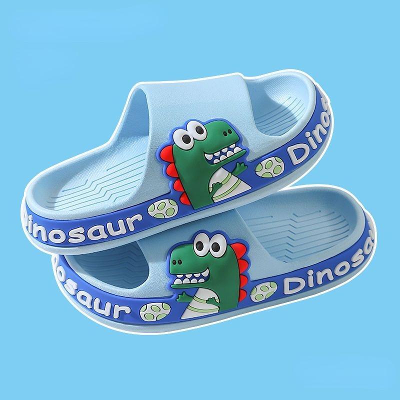 Cute Children Summer Slippers EVA Non-slip Soft Cartoon Dinosaur Slippers for Kids Baby Footwear