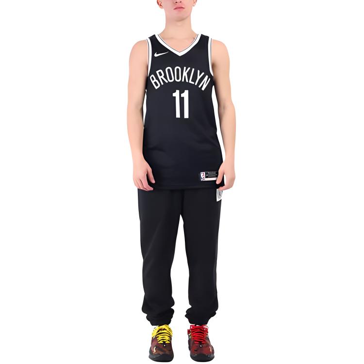 Nike Повседневный спортивный костюм Brooklyn Nets Kyrie 11 Jersey Training Breathable Vest Детский костюм Черный 3Z2B7BZ2P-NYNKI