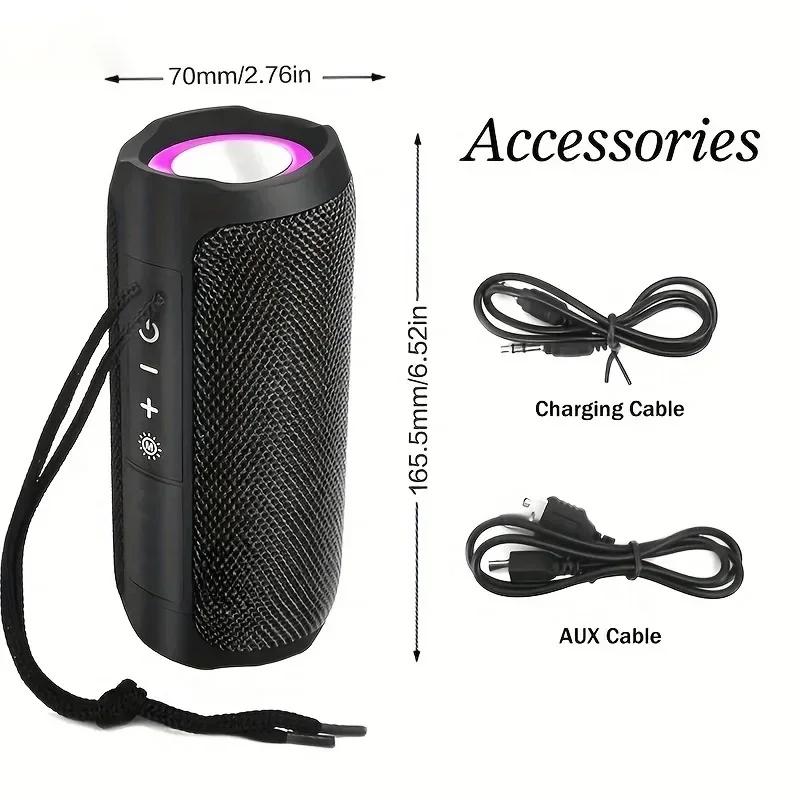 Waterpro с лампой, портативный вертикальный беспроводной совместимый динамик, музыкальный плеер с поддержкой TF FM-радио, музыкальная вечеринка