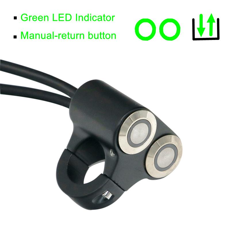 LMoDri 22 мм руль мотоцикла переключатели ATV скутер фары опасности тормоз противотуманные фары переключатель ВКЛ-ВЫКЛ алюминий с индикатором