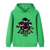 B1172 Детская толстовка с капюшоном для мальчиков и девочек NINJA KIDZ с аниме-принтом, повседневная, для улицы, с длинным рукавом