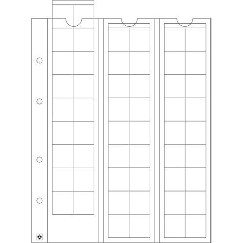 Листы для монет Leuchtturm Optima, 5 шт. (чистый) (М54/20)