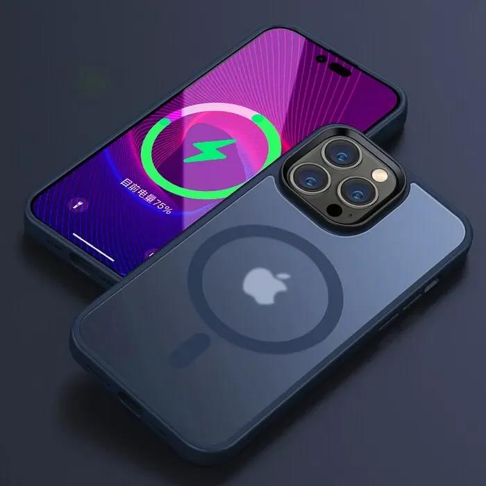 Роскошный матовый прозрачный чехол с магнитами MagSafe для iPhone 16 15 14 13 12 11 Pro Max 14 Plus, противоударная крышка для беспроводной зарядки