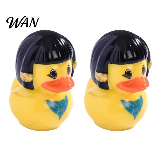 Egyptian Culture Duck Design 2 Pcs Mini Resin Figurine, Cute Tiny Ancient Sphinx Beach-themed Decor Pharaoh Figures for Home Office Table Decor, Micro