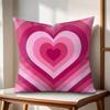 Sweet Love Cushion Cover Natural Linen Organic Fabric DoubleSided Printing Couch Pillow Covers Home Decor