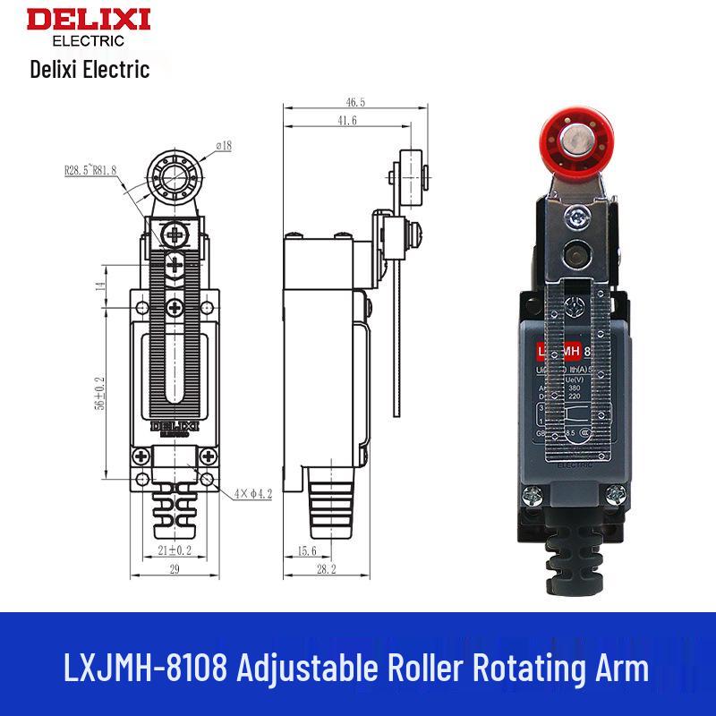 DELIXI LXJM S8108 Роликовый концевой выключатель Замена для LXJM1
