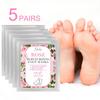 Rose Moisturizing Foot Masks -Deeply Nourish the Skin of the Feet,Improve Cracked and Rough Feet,Say Goodbye To the Trouble of Foot Odor,5 Pairs