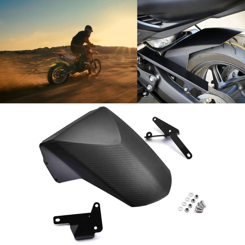 Панель заднего крыла для серии T-MAX 560 2018-2026, Заднее защитное крыло из АБС-пластика с отделкой под темный карбон для повседневных поездок и езды по мокрым дорогам