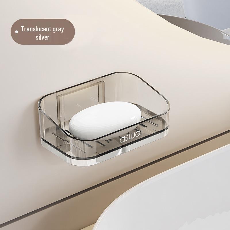 Настенная двухъярусная мыльница: Решение для хранения в ванной комнате высокого класса, не требующее сверления