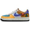 Кроссовки Nike Air Force 1 Low GS для детей, повседневные, University Gold, Light Bone, Starfish Orange, Blue Stone, DO4657-740