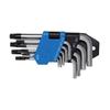Jeu De Clés Coudées Courtes Profil T (pour Torx) Avec Perçage T10 - T50 9 Pièces