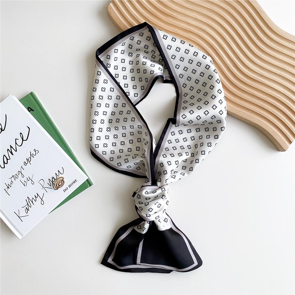 New Scarves Silk Scarves Women'S Spring And Autumn Season Long Decorative Professional Scarves Summer Thin Styles Paired With Shirts Stylish