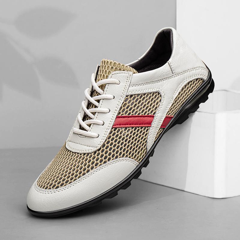 Классическая дышащая повседневная обувь для мужчин, туфли на плоской подошве, мокасины, мужские деловые лоферы, обувь