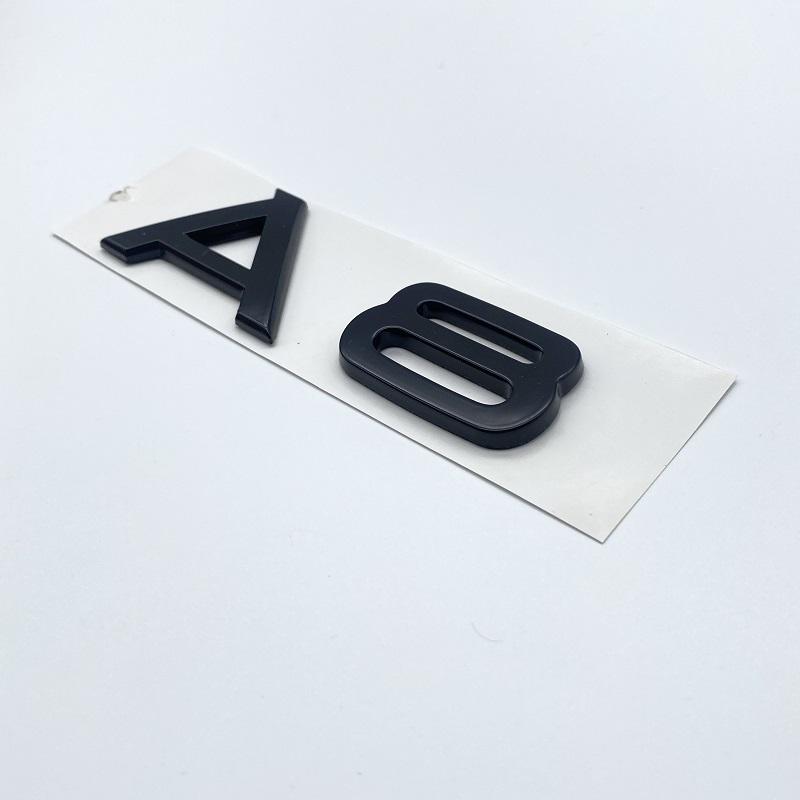3D 2.4 3.6 4.2 Car Trunk ABS Badge Emblem For Car Rear Tailgate Fender Door Adhesive Badge for S A4 A5 A6 A7 A8 Q3 Q5 Q7