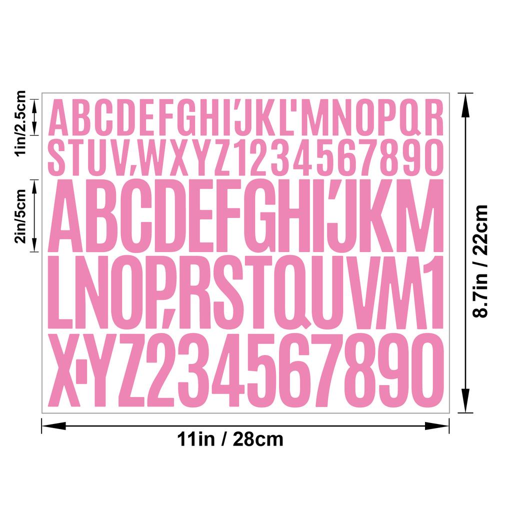 1+2 Дюймовая Наклейка с Буквами Самоклеящийся Винил Водонепроницаемая Подходит для Бутылки для Воды Ручной Скрапбук Постер Наклейка с Буквами