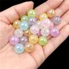 Home Party Supplies Acrylic UV Dazzle Necklace Accessories Fashion 10/12/14mm Bracelet Jelly Color Luminous 10pcs Beaded Material Round Beads DIY