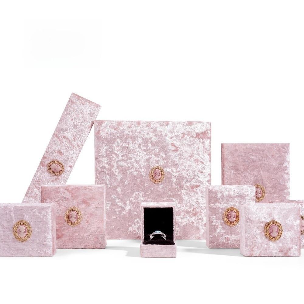 Bracelets Wedding Ring Display Case Pink Necklace Storage Box Retro Jewelry Box Gifts