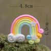 Rainbow Cake Decorating Star  Cloud Mini Colorful Fairy Garden Terrarium Figurine Decor Set Cake Toper Birthday Decoration
