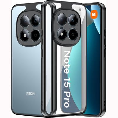 Case for Xiaomi Redmi Note 15 Pro 4G, Fusion Hybrid, Transparent with Black Frame