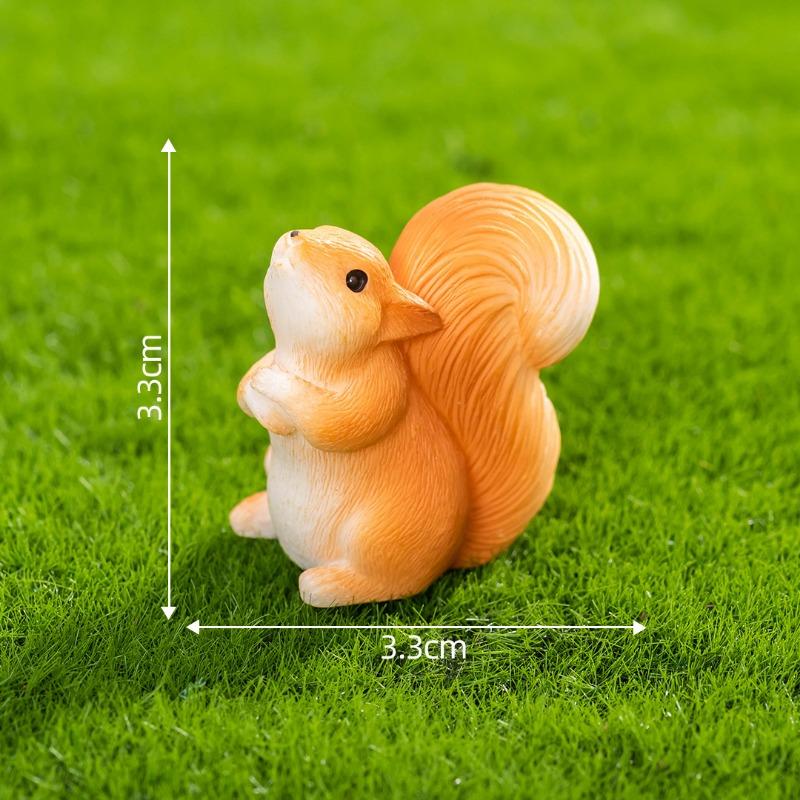 Мох Микро-ландшафтМилые Фигурки БелочекСадовые Ландшафтные Украшения Аксессуары, Мини-украшения