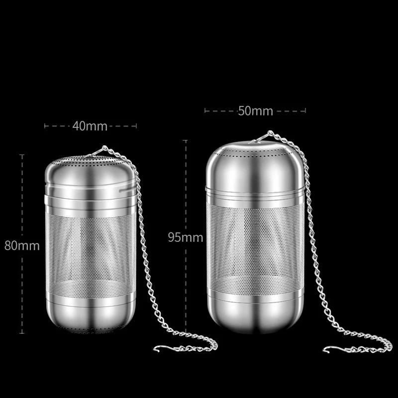 Stainless Steel Tea Infuser Tea Leaves Spice Seasoning Ball Strainer Teapot Fine Mesh Coffee Filter Teaware Kitchen Accessories