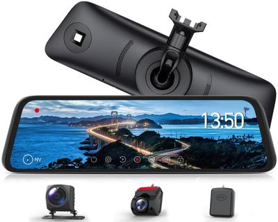 AUTO-VOX T9 Pro - Идеальная сменная видеорегистратор, тип зеркала, отдельные передняя и задняя камеры, автоматическая регулировка яркости, автоматическое зеркало заднего вида,