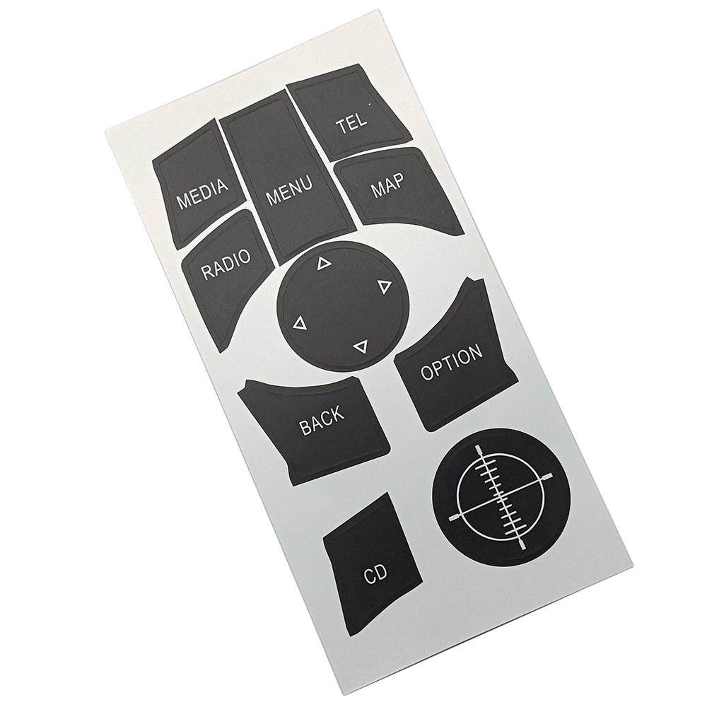 Для BMW 6 серии E63 E64 F12 F13 2007 2015 Автомобильный мультимедийный медиа CD Радио Меню Tel Map Кнопка переключения Ремкомплект наклейка