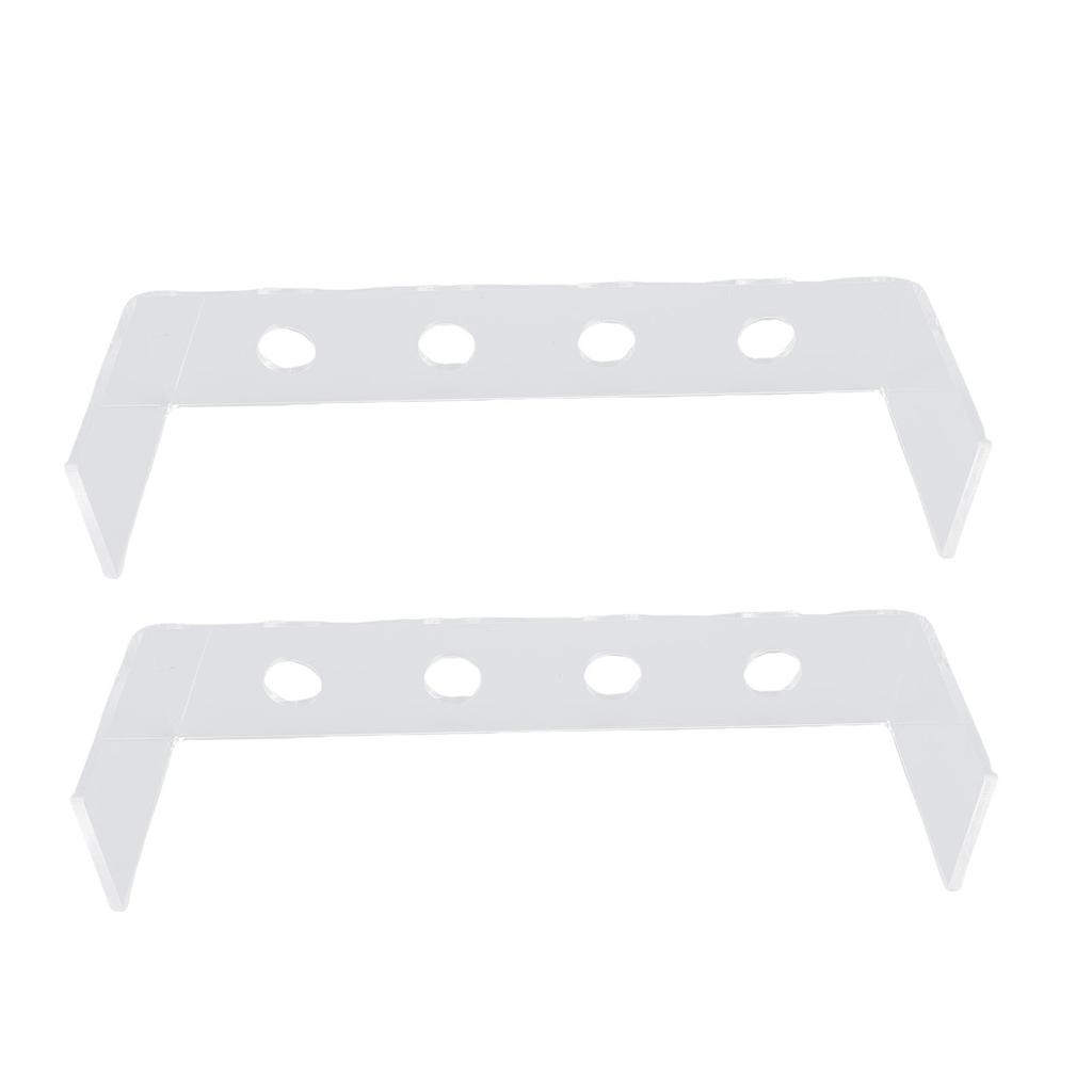 2Pcs Wine Bottle Stopper Display Acrylic Transparent 4 Slots Integrated Wine Stopper Holder for Countertop Bar Displays