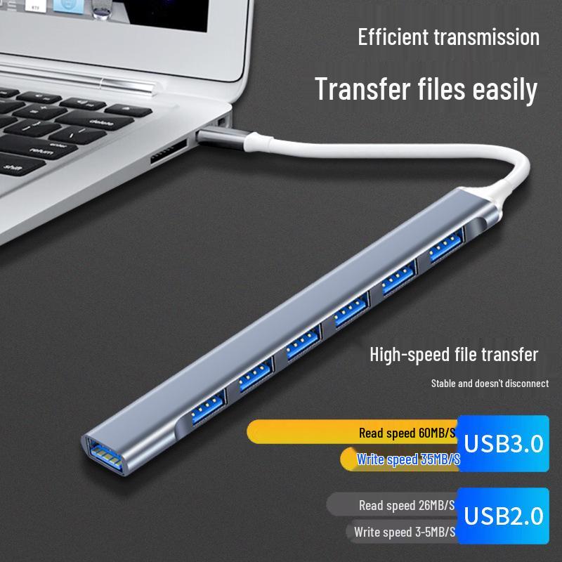 USB-концентратор 7-в-1, док-станция USB 3.0, многопортовый расширитель для компьютера и ноутбука с TYPE-C