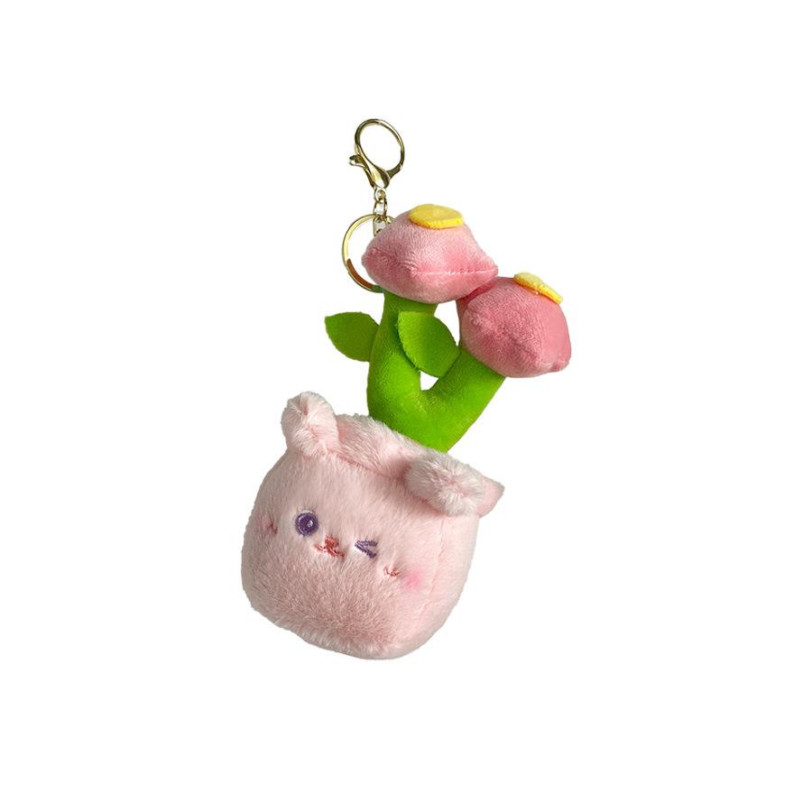 Милый Панда Цветы Комнатные Растения Кролик Котенок Плюшевая Кукла Подсолнух Роза Кукла Подвеска Кукла