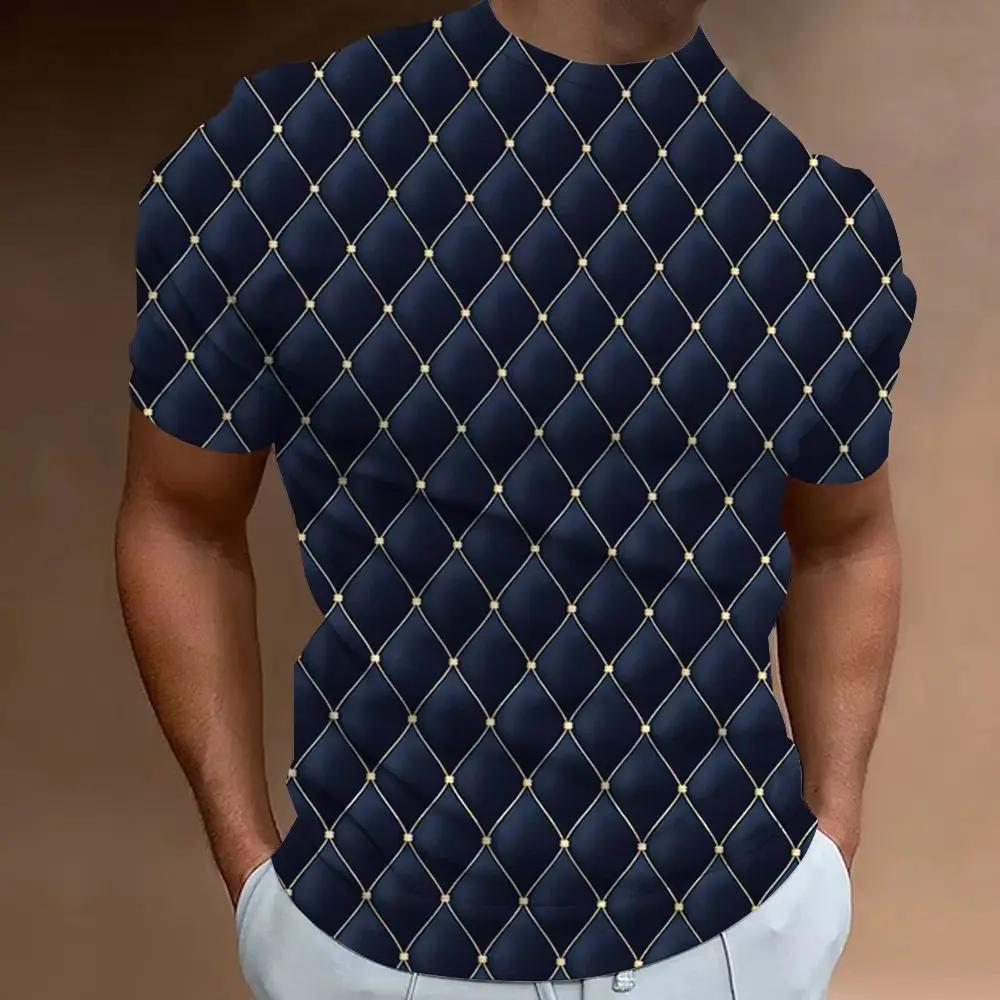 The Latest Men's T-Shirt 3d Printing Future Technology Sense Fashion Personality Street Daily Casual Men's Short-Sleeved Top 4818 KTB