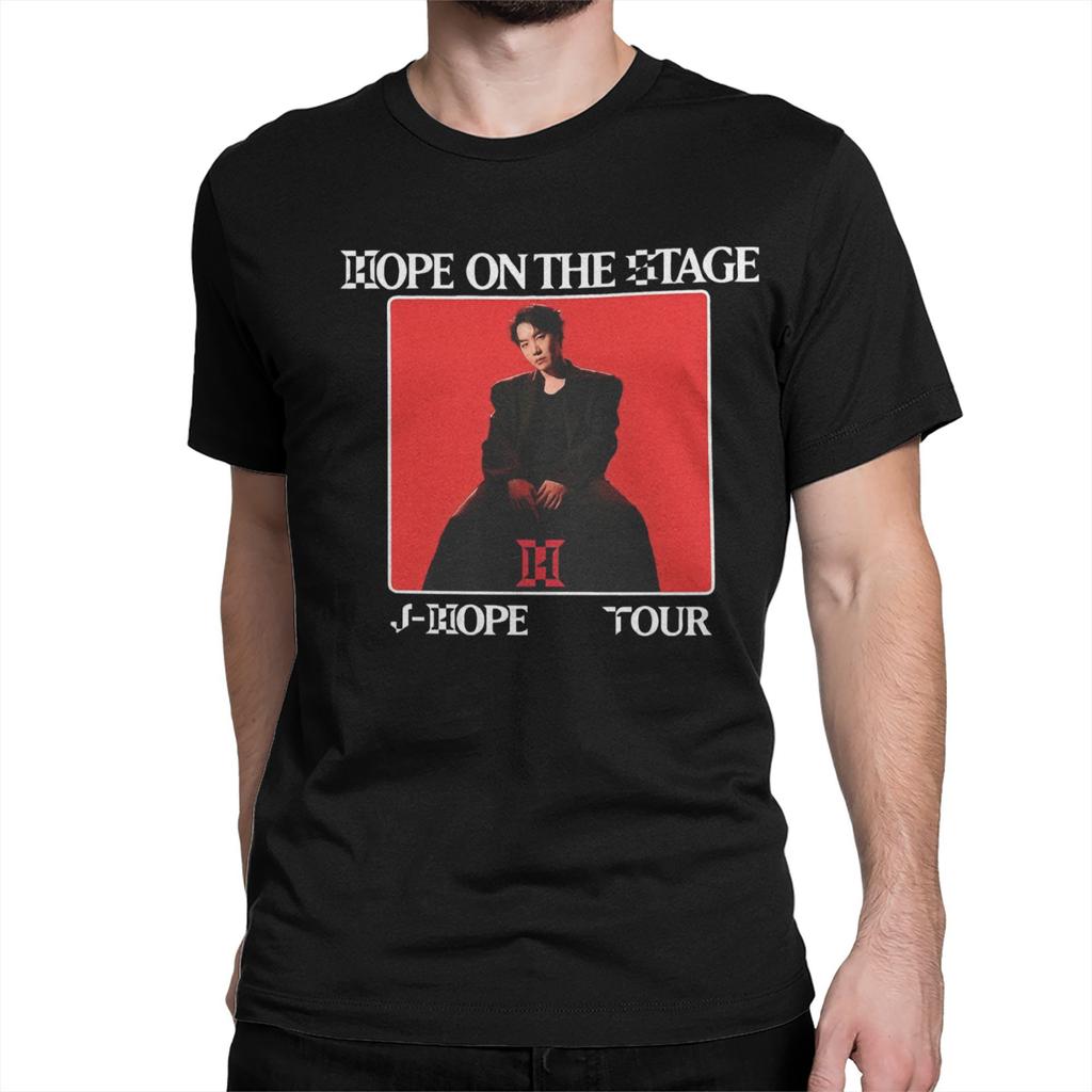Футболки Hope on the Stage Tour для мужчин и женщин Хлопок Винтажные Футболки с круглым вырезом Футболка с коротким рукавом Одежда 4XL 5XL