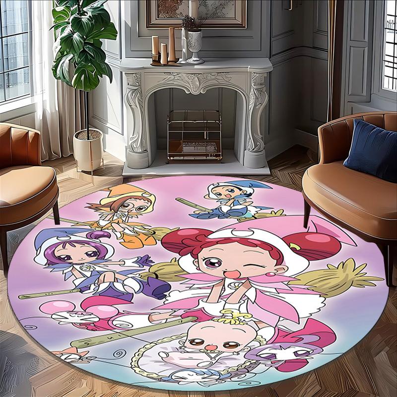 1pc DoReMi2 Design Printed Area Round Carpet for Bedroom Living Room Home Decor Rugs Mat Non Slip Mat Rug for Bedside