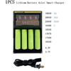 1PCS Lithium Battery Four Slot  For Smart Charger LCD Display 3.7V-4.2V