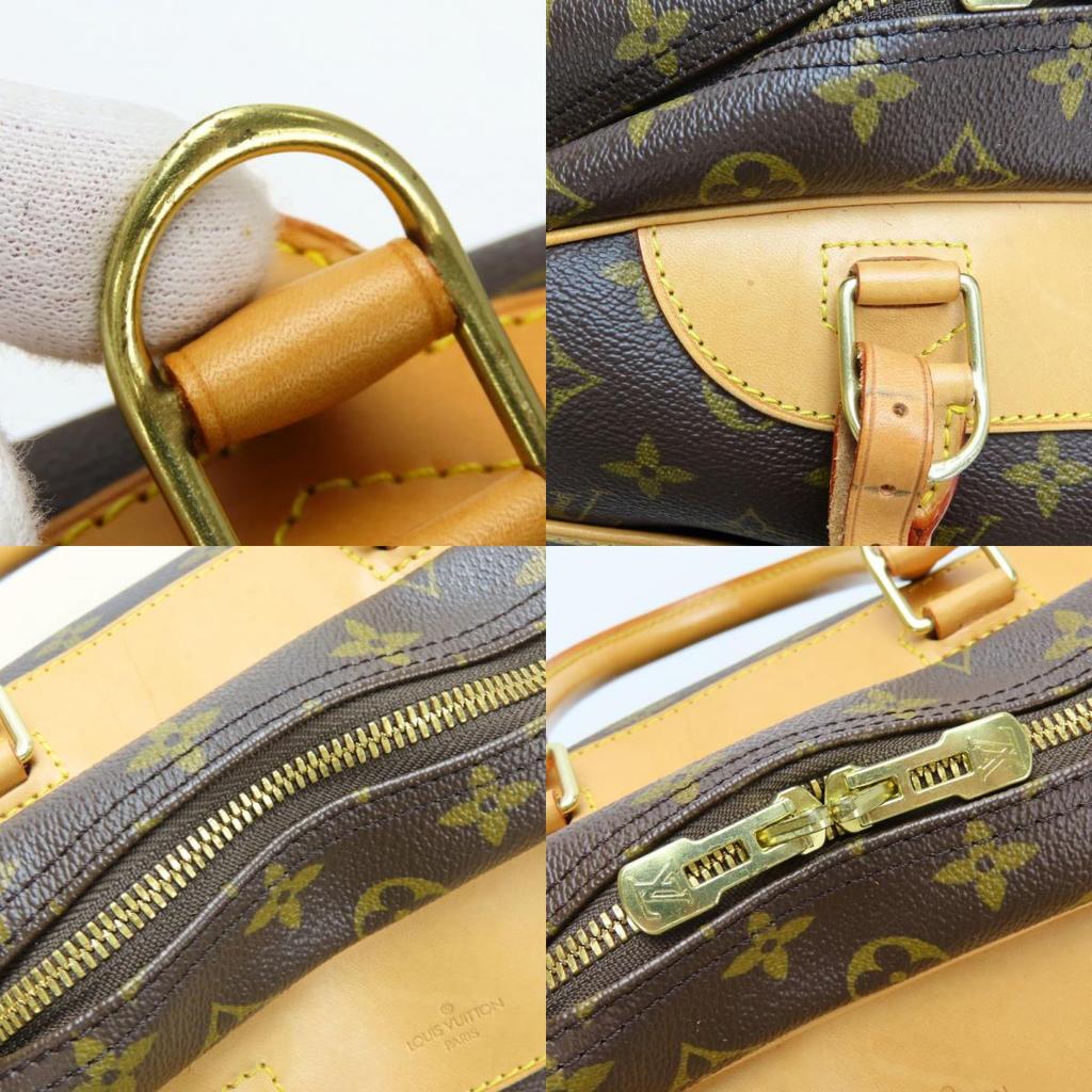 Used LOUIS VUITTON Handbag Deauville M47270 Bowling vanity Monogram/Nume leather Brown Classic