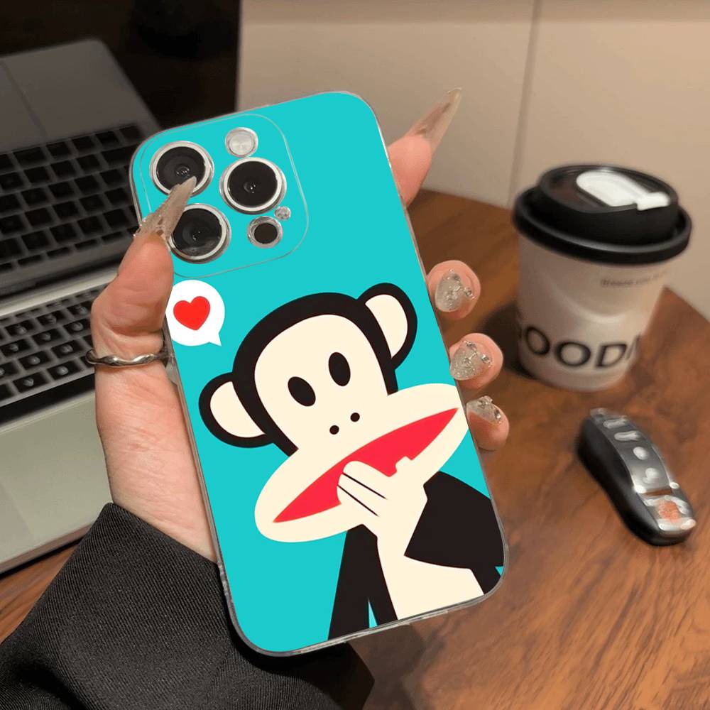 Знаменитый Роскошный Прозрачный Мягкий Чехол Для Телефона P-paul F-frank Для IPhone 15 12 14 16 17 13 Plus 11 Pro Max 13 Pro
