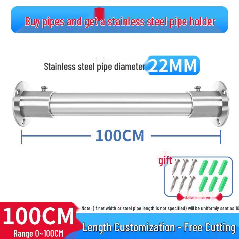 304 Stainless Steel Ceiling Mount Clothes Drying Rack with Flange Base for Cabinets and Balconies